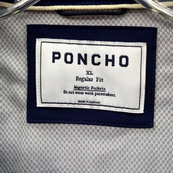 Poncho Shirt Men's XL Navy Vented Fishing Performance Gorpcore Camping Workwear - Picture 4 of 11